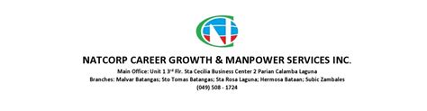 natcorp career growth and manpower services inc|Natcorp Career Growth and Manpower Services Careers and Employme.